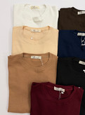 تيشرت يقه گرد ملانژ