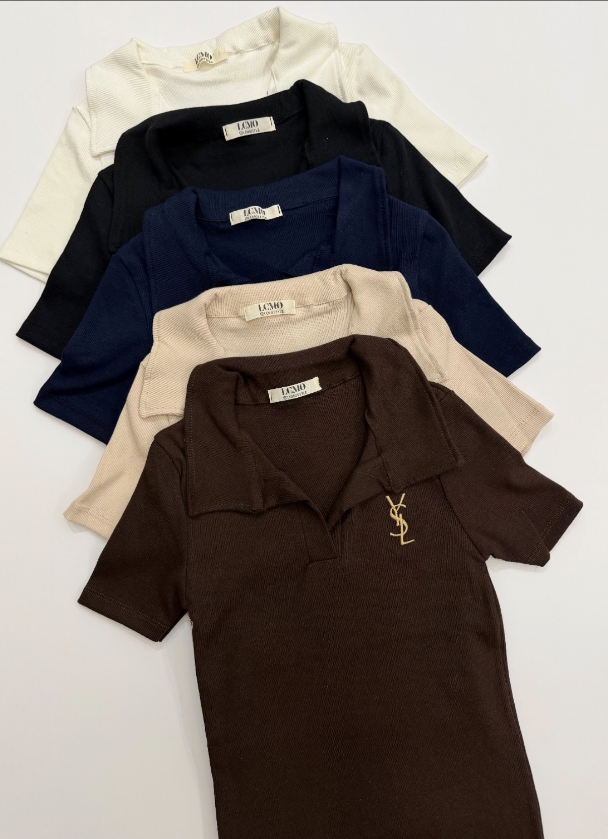 تيشرت يقه شكاري ysl