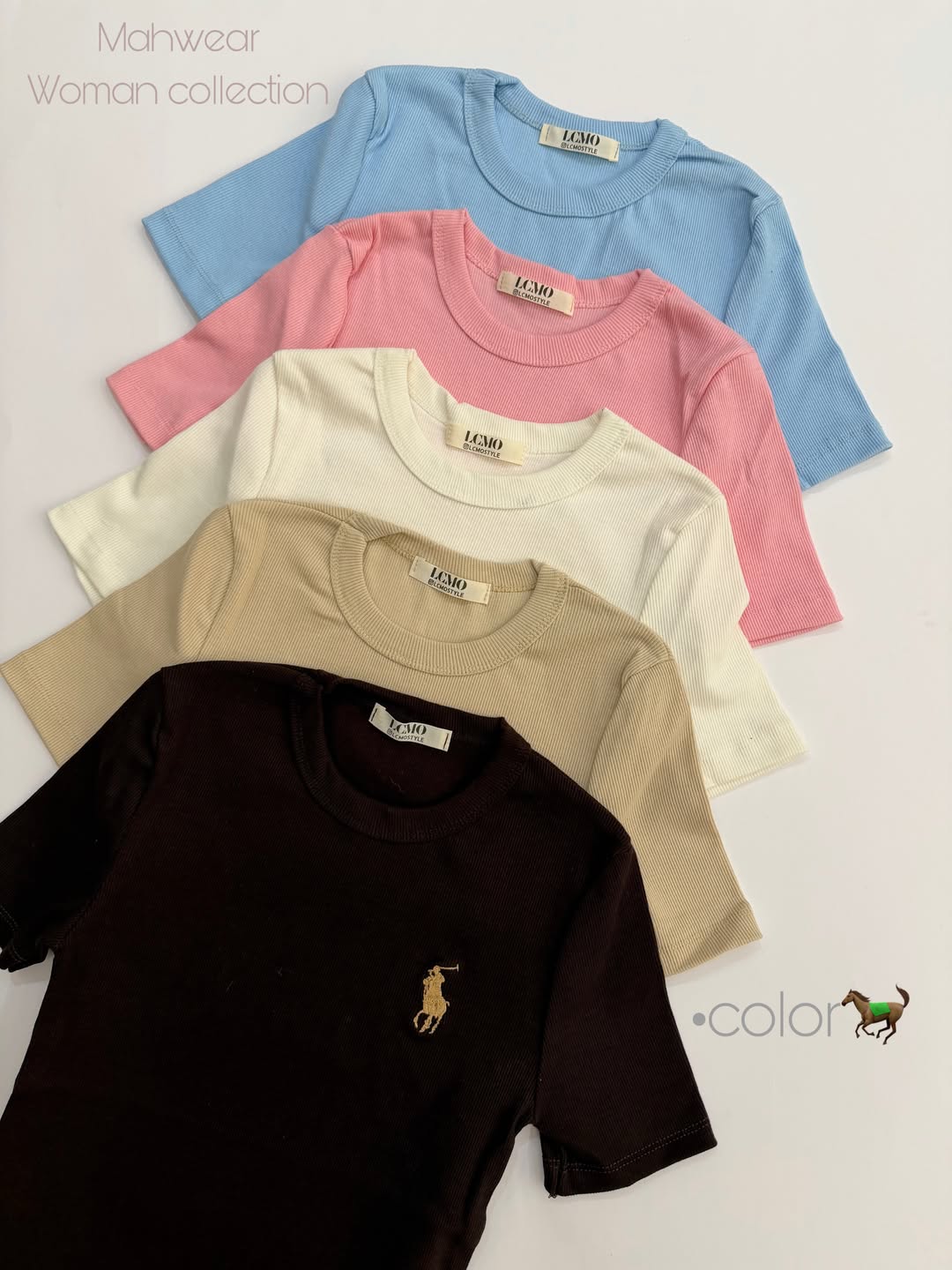 تیShirt یقه گرد برند پولو سایز فری سایز ۳۸ تا ۴۰